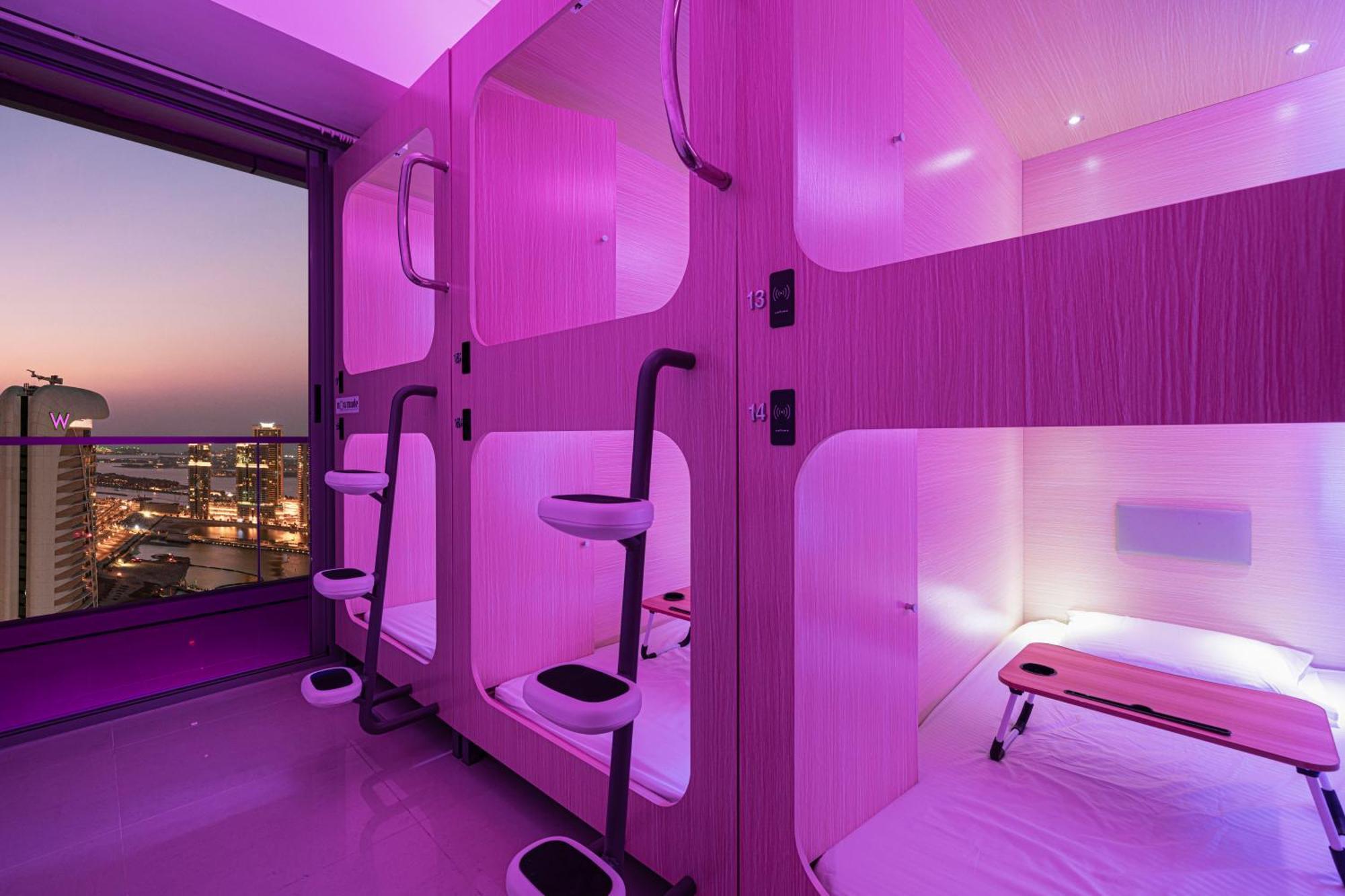 Capsule Experience Duplex - Panoramic Sea View - Nowmade La Marina Hostel Dubai Exterior foto